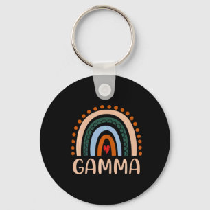 Mother Art   Gamma Rainbow Grandma Cute Birthday Key Ring