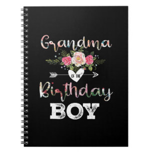 Mother Art   Grandma Of A Birthday Boy Birthday Notebook