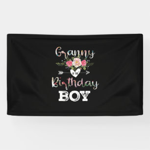 Mother Art Granny Of A Birthday Boy Birthday Banner