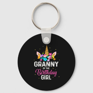 Mother Art Granny Of The Birthday Girl Birthday Key Ring