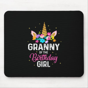 Mother Art Granny Of The Birthday Girl Birthday Mouse Pad