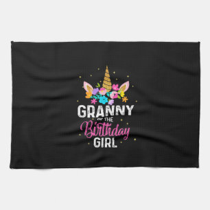 Mother Art Granny Of The Birthday Girl Birthday Tea Towel
