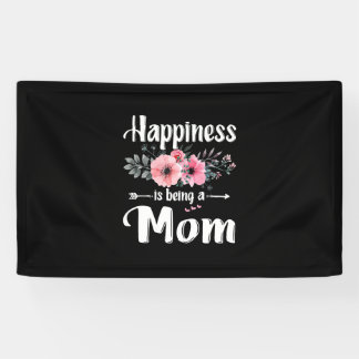 Mother Art | Happiness Is Being A Mum Birthday Banner