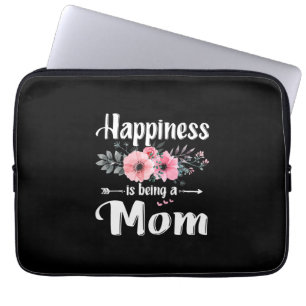 Mother Art Happiness Is Being A Mum Birthday Laptop Sleeve