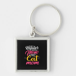 Mother Art I Am A Cat Mom Key Ring