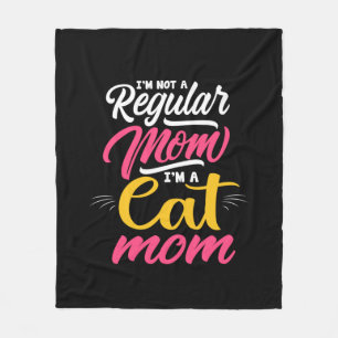 Mother Art I Am A Cat Mum Fleece Blanket