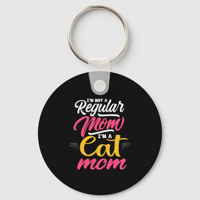 Mother Art I Am A Cat Mum Key Ring (Front)