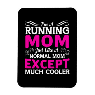 Mother Art I Am A Running Mum Magnet