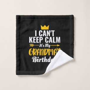 Mother Art   It Is My Grandmas Birthday Wash Cloth