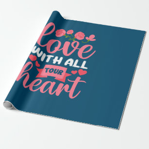 Mother Art Love With All Tour Heart Wrapping Paper