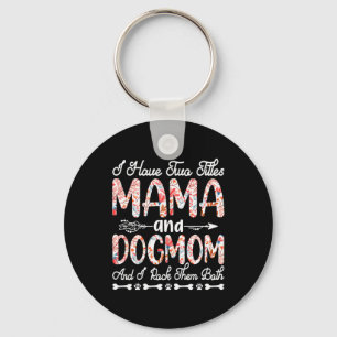 Mother Art Mama And Dog Mum Birthday Key Ring
