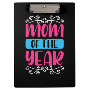 Mother Art Mom Of The Year Clipboard