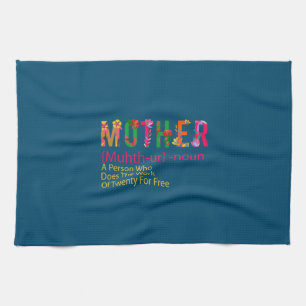 Mother Art Mother Flower Definition Tea Towel