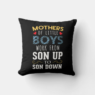 Mother Art Mothers of Little Boys Birthday Cushion