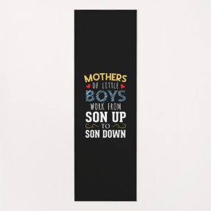 Mother Art Mothers of Little Boys Birthday Yoga Mat