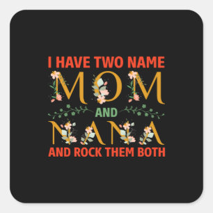 Mother Art Mum And Nana Square Sticker