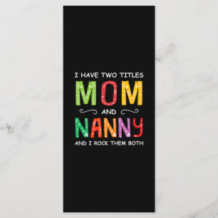 Mother Art Mum And Nanny I Rock Them Birthday Menu