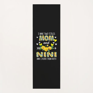 Mother Art   Mum And Nini Floral Birthday Yoga Mat