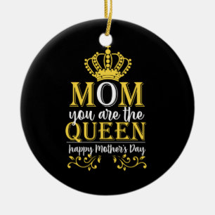 Mother Art Mum You Are The Queen Ceramic Tree Decoration