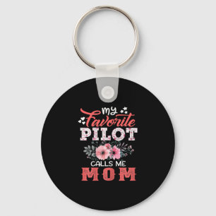 Mother Art My Favourite Pilot Calls Me Mum Xmas Key Ring