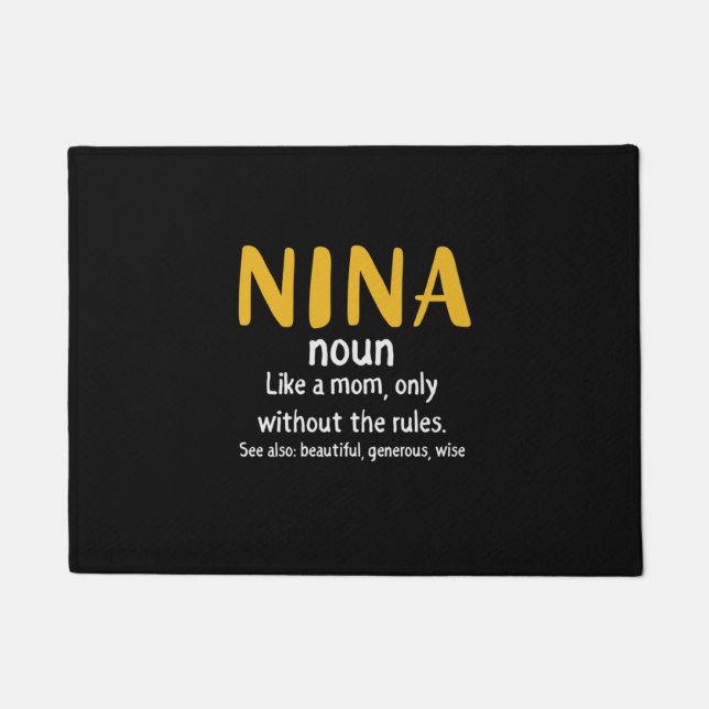 Mother Art Nina Definition Doormat (Front)