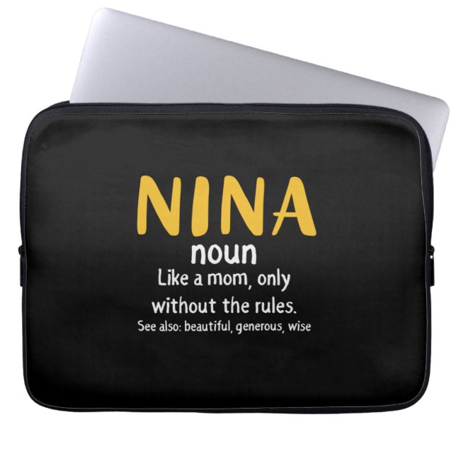 Mother Art Nina Definition Laptop Sleeve (Front)