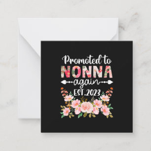 Mother Art   Promoted To Nonna Again 2023 Floral Card