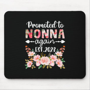 Mother Art Promoted To Nonna Again 2023 Floral Mouse Pad
