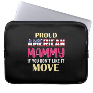 Mother Art Proud American Mommy Laptop Sleeve