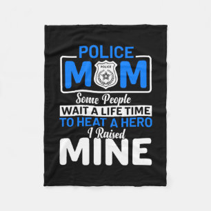 Mother Art Proud Police Mum Fleece Blanket