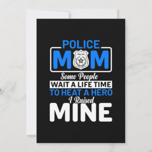 Mother Art Proud Police Mum Holiday Card