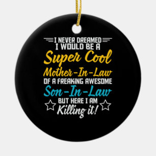 Mother Art Super Cool Mother In Law Ceramic Tree Decoration