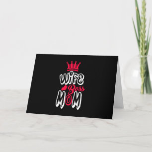Mother Art Wife Boss Mum Holiday Card