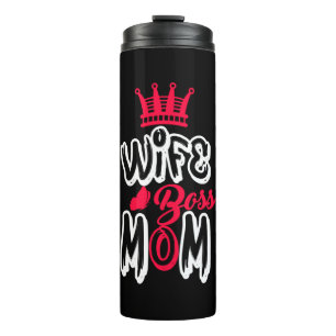 Mother Art Wife Boss Mum Thermal Tumbler