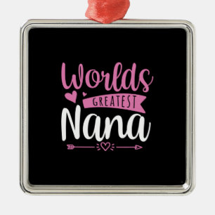 Mother Art World Greatest Nana Metal Tree Decoration