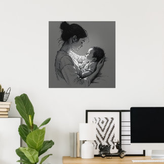 Mother & Baby artwork Poster