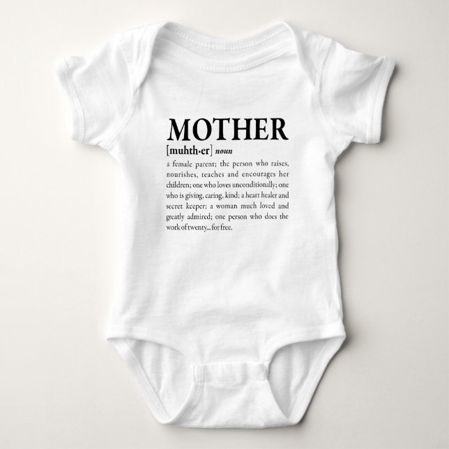 Mother Baby Bodysuit (Front)