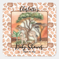 Mother| Baby Giraffe Safari Baby Shower