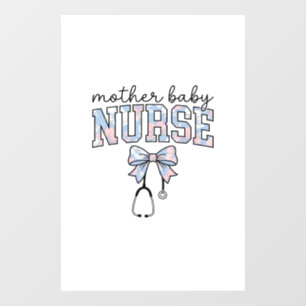 Mother Baby Nurse Floral Bow Shirt Design_1