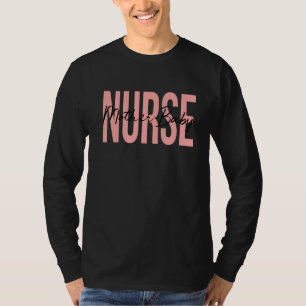 Mother Baby Nurse Obstetric Baby Feet Stethoscope  T-Shirt