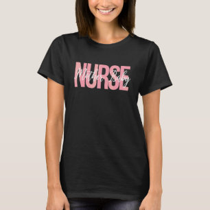 Mother Baby Nurse Obstetric Baby Feet Stethoscope T-Shirt
