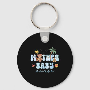 Mother baby nurse summer bear funny nursing girl key ring