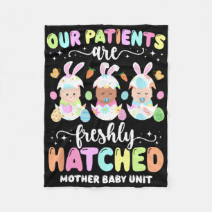 Mother Baby Unit Bunny Mother Baby Nurse Easter Da Fleece Blanket