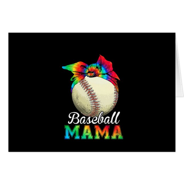 Mother Baseball Mama Birthday (Front Horizontal)