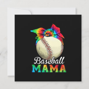 Mother Baseball Mama Birthday Holiday Card