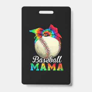 Mother Baseball Mama Birthday ID Badge
