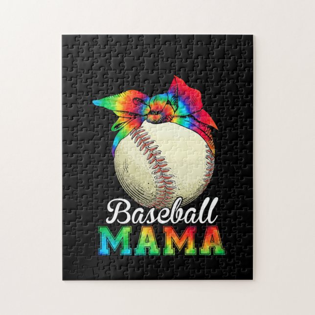 Mother Baseball Mama Birthday Jigsaw Puzzle (Vertical)