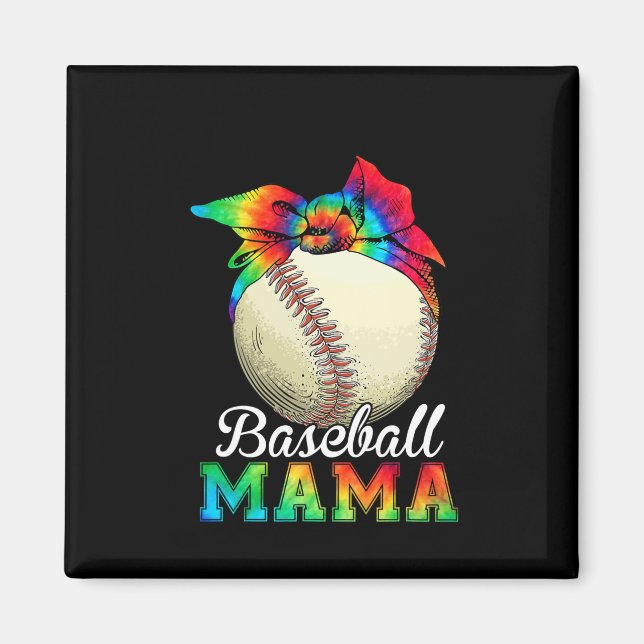 Mother Baseball Mama Birthday Magnet (Front)