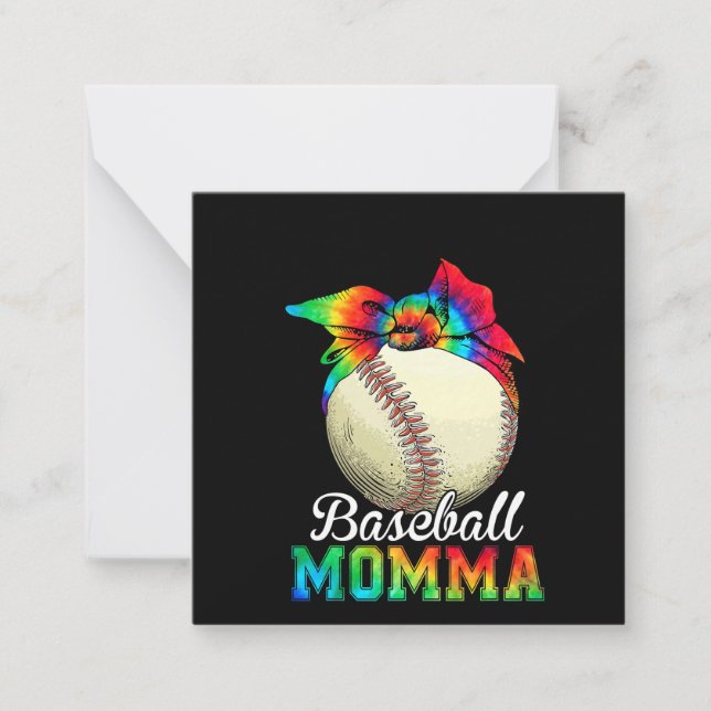 Mother Baseball Momma Birthday Card (Front)