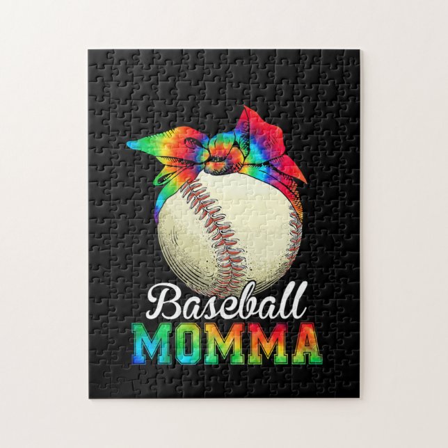 Mother Baseball Momma Birthday Jigsaw Puzzle (Vertical)